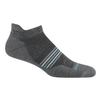 Darn Tough Men's Element No Show Tab Lightweight Running Sock Gray