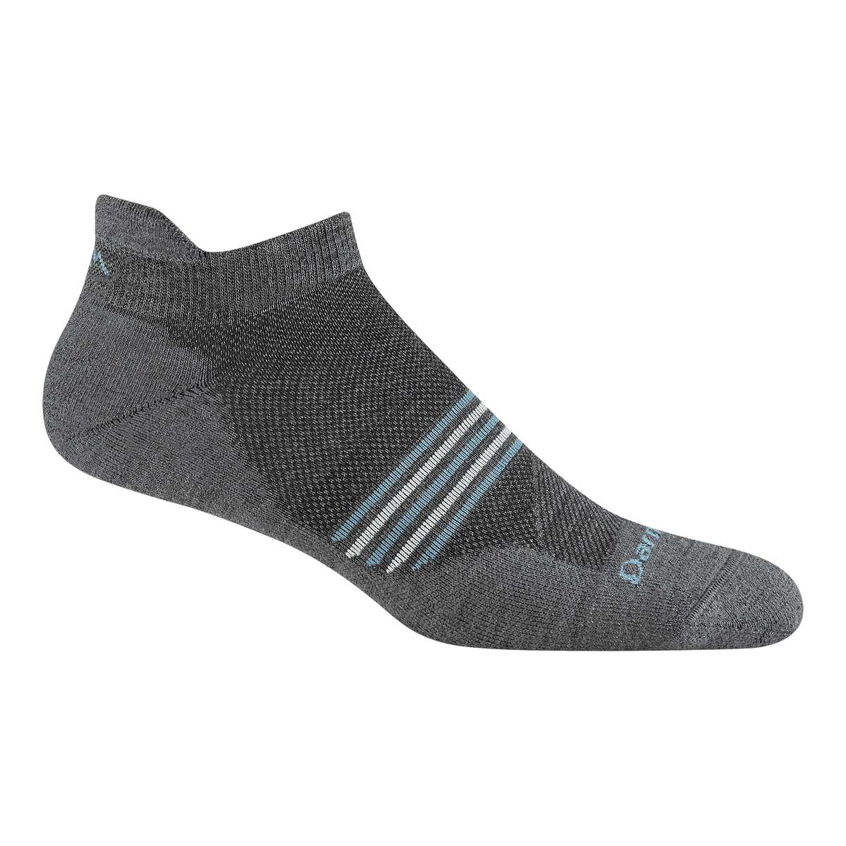 Darn Tough Men's Element No Show Tab Lightweight Running Sock Gray