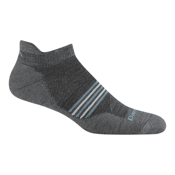 Darn Tough Men's Element No Show Tab Lightweight Running Sock Gray