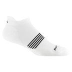Darn Tough Men's Element No Show Tab Lightweight Running Sock White