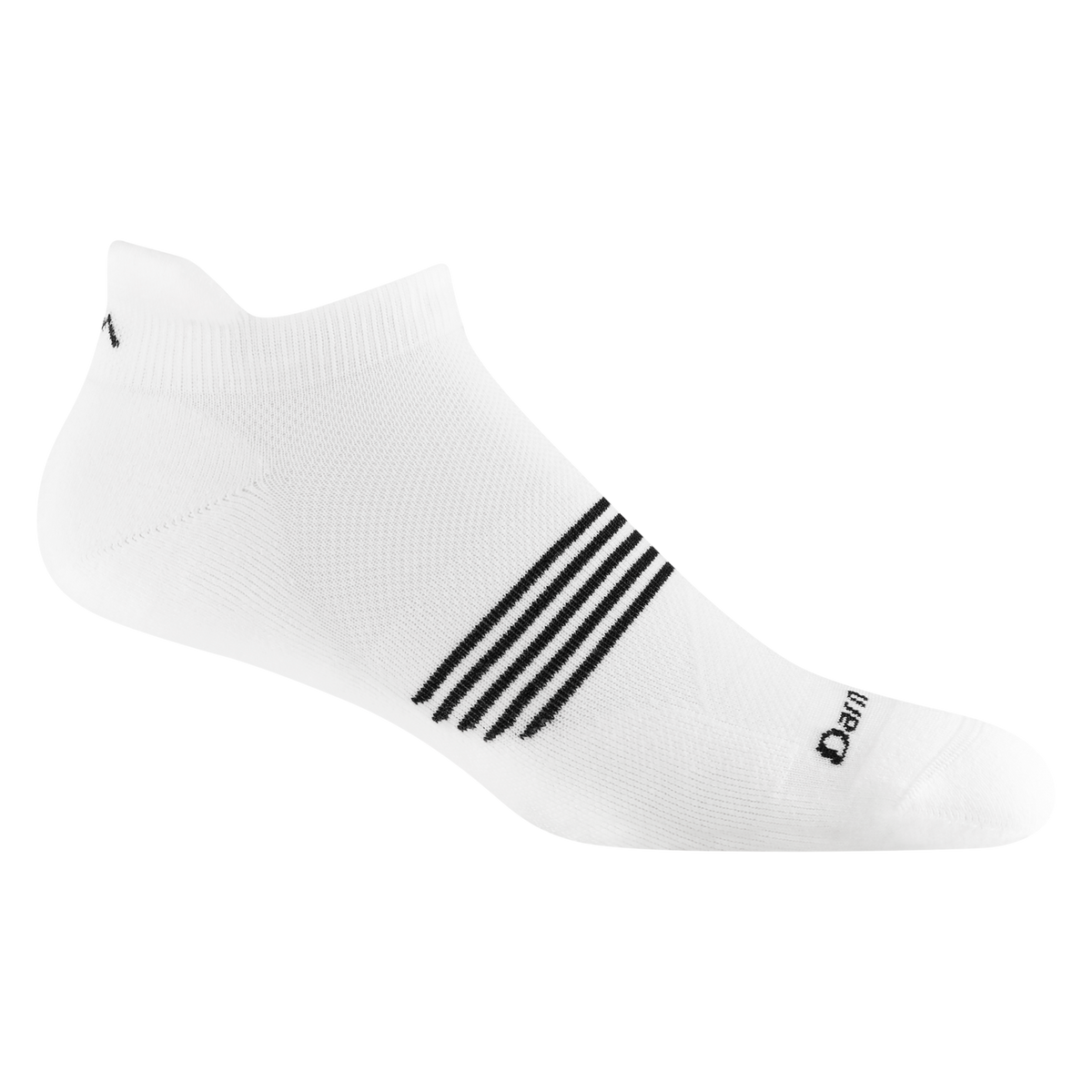 Darn Tough Men's Element No Show Tab Lightweight Running Sock White
