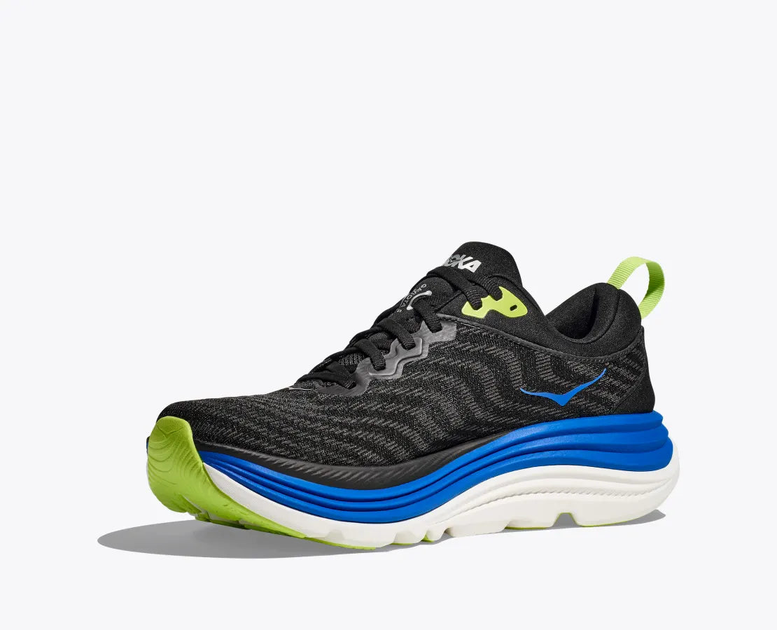 Men's - HOKA Gaviota 5 - Black/Electric Cobalt