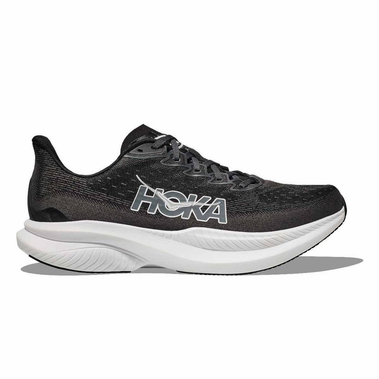 Men's - HOKA Mach 6 - Black/White