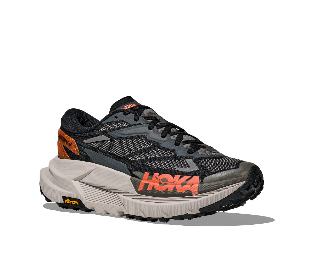 HOKA Women's Mafate X Black/Stucco