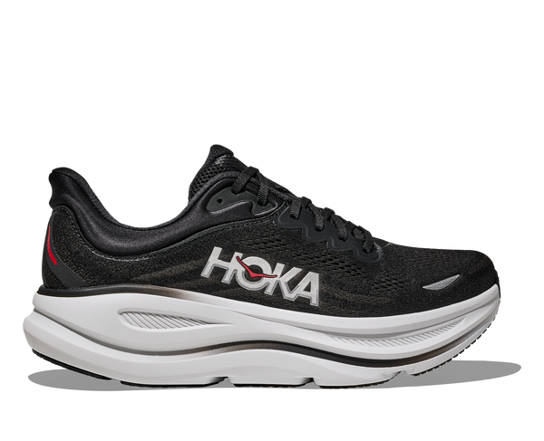 HOKA Men's Bondi 9 Black/Vermillion