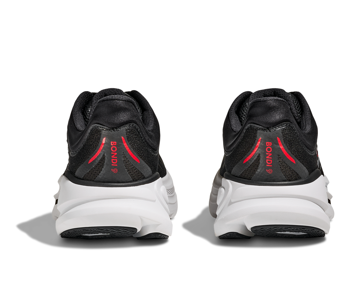 HOKA Men's Bondi 9 Black/Vermillion