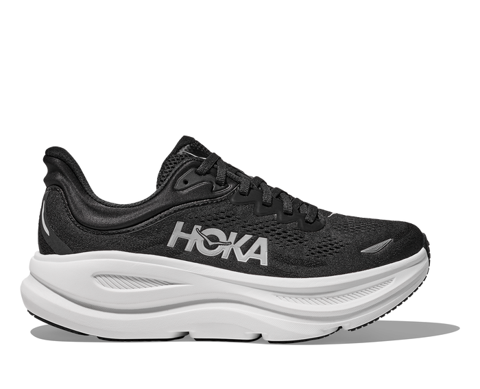 Men's - HOKA Bondi 9 - Black/White