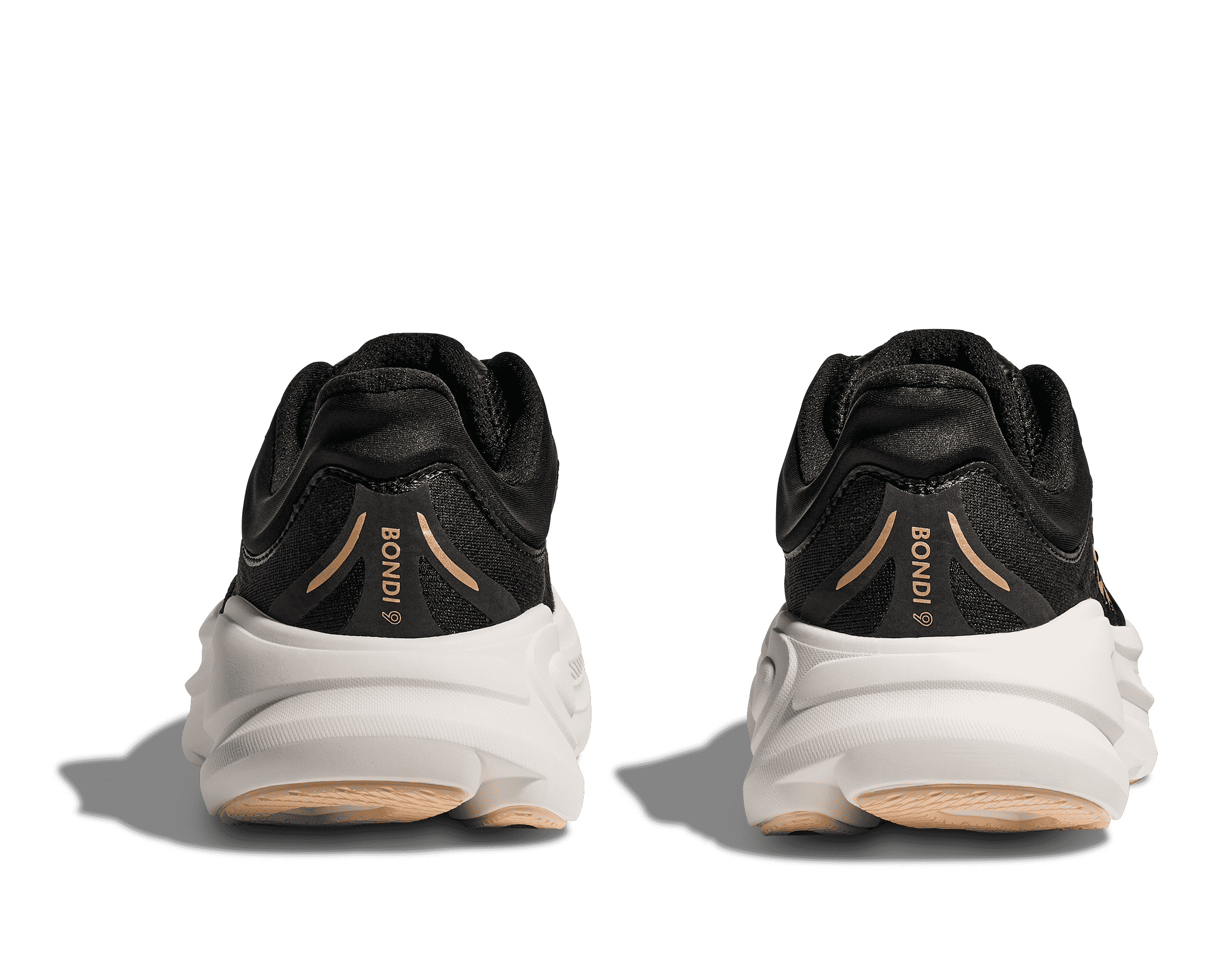 Women's - HOKA Bondi 9 - Black/Rose Gold