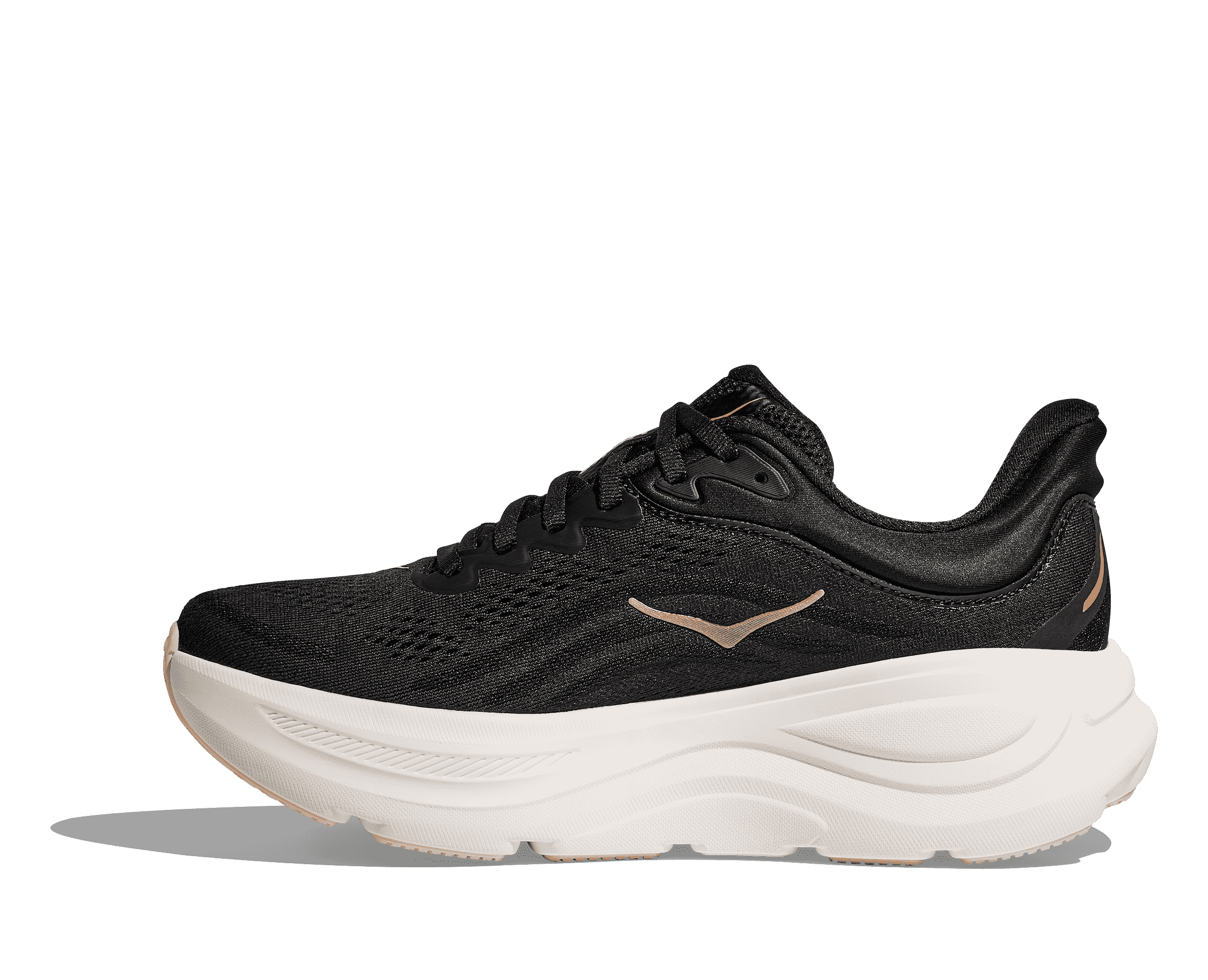 Women's - HOKA Bondi 9 - Black/Rose Gold