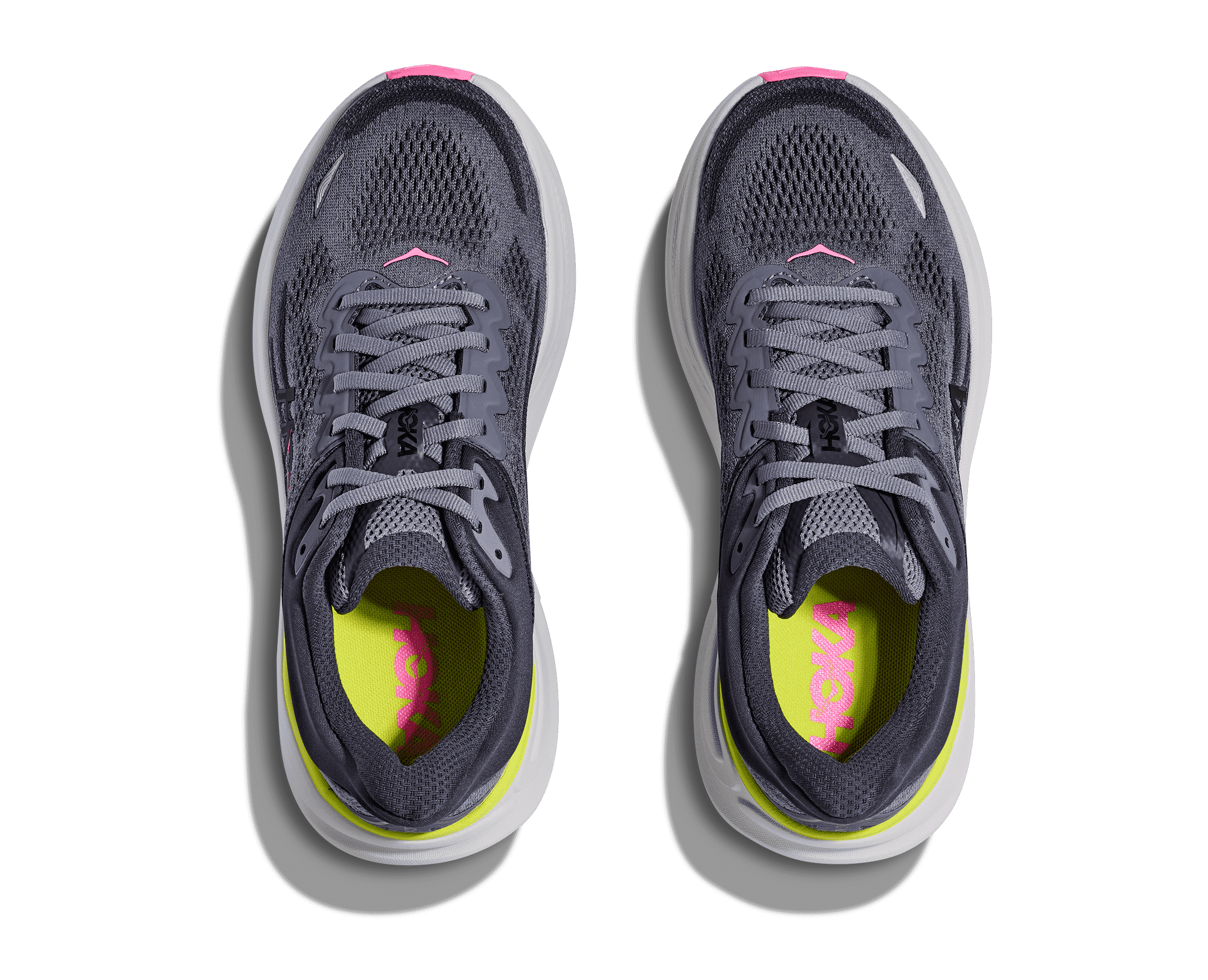 Women's - HOKA Bondi 9 - CHARCOAL GREY / GREY SKIES