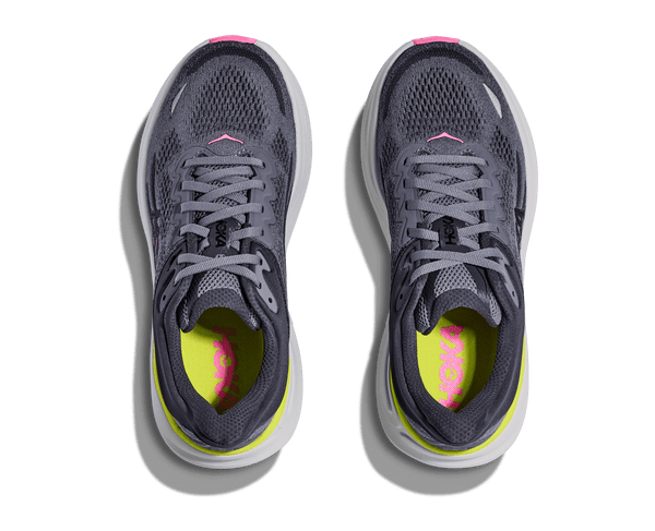 Women's - HOKA Bondi 9 - CHARCOAL GREY / GREY SKIES