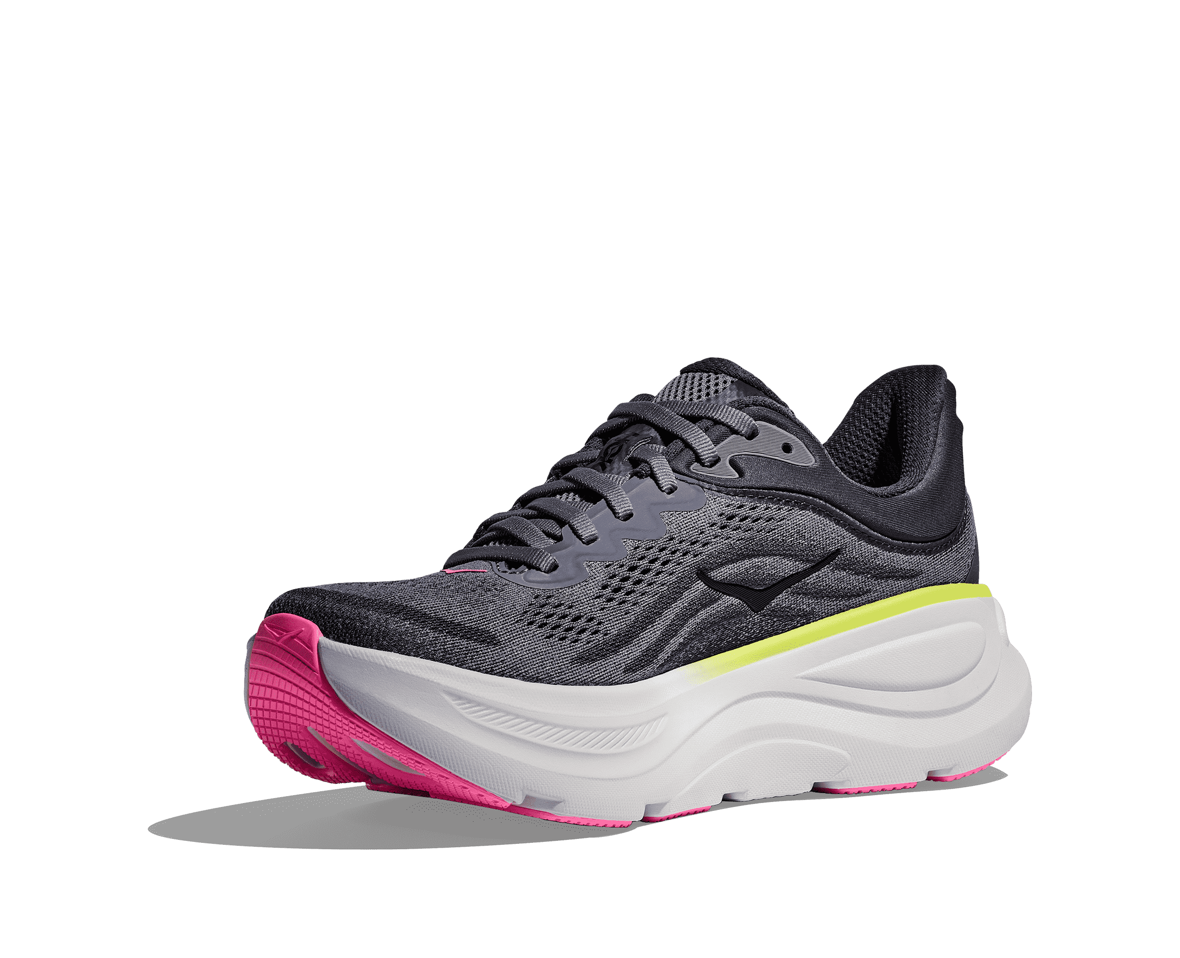 Women's - HOKA Bondi 9 - CHARCOAL GREY / GREY SKIES