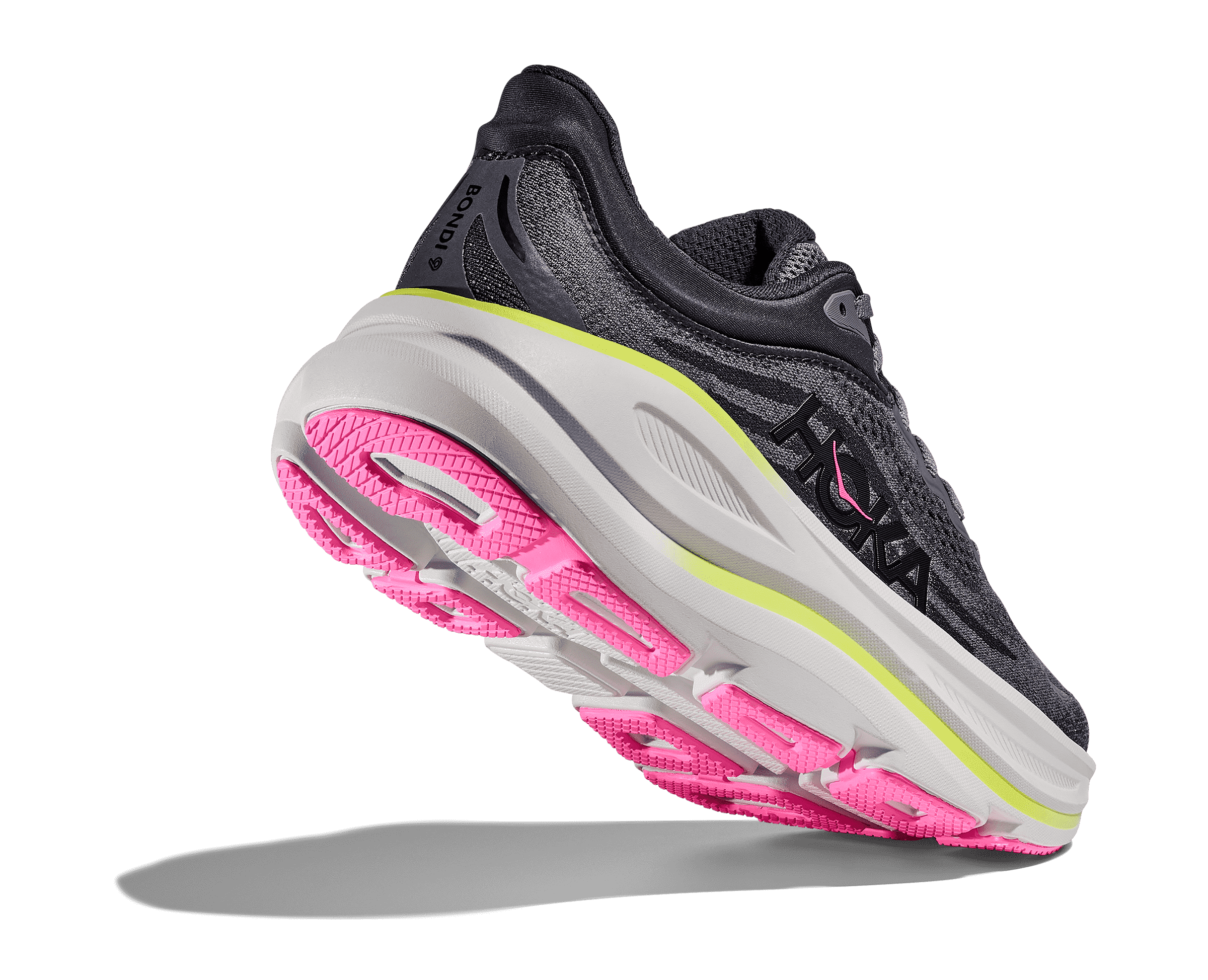 Women's - HOKA Bondi 9 - CHARCOAL GREY / GREY SKIES