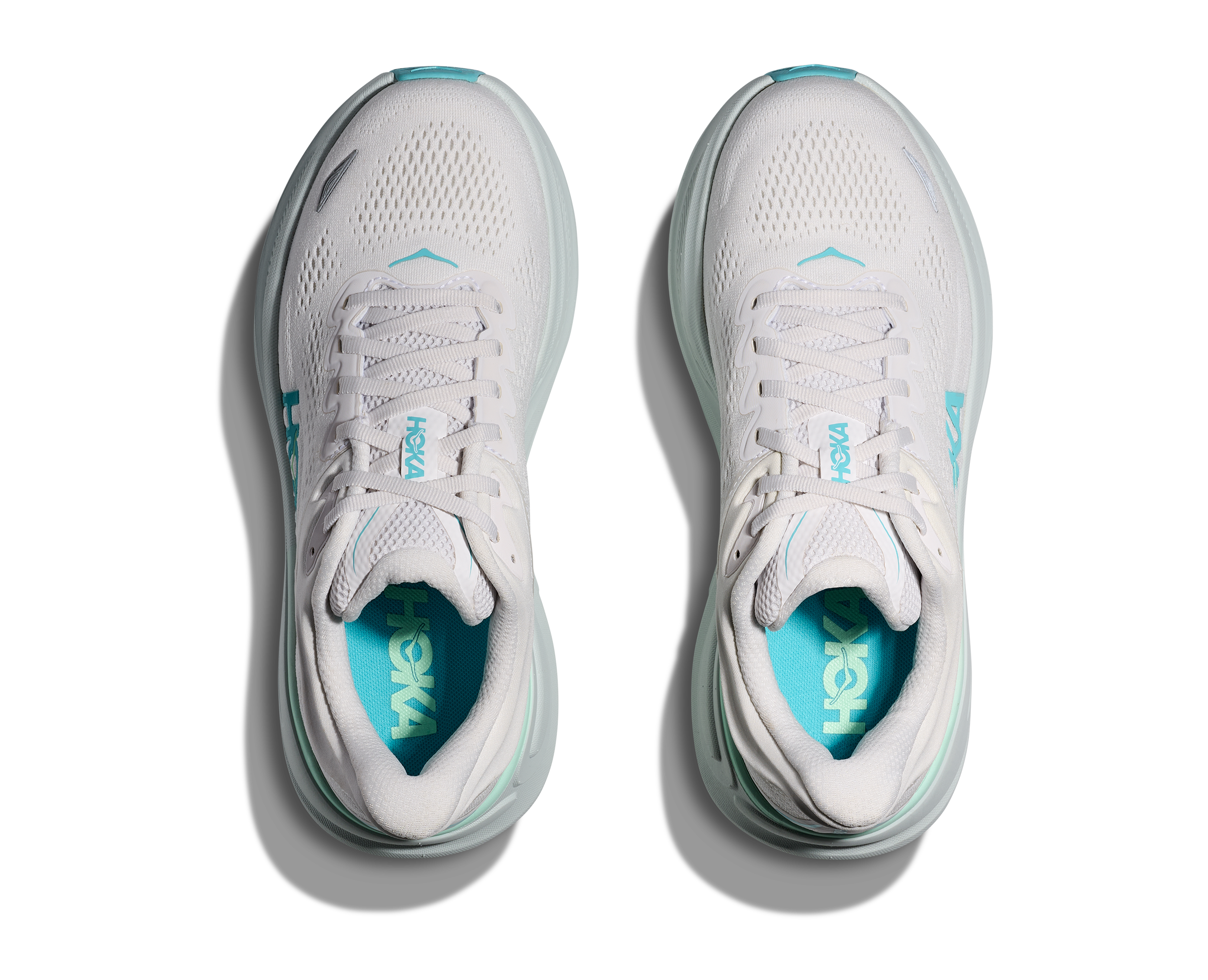 Women's - HOKA Bondi 9 - Frost/Cielo Blue