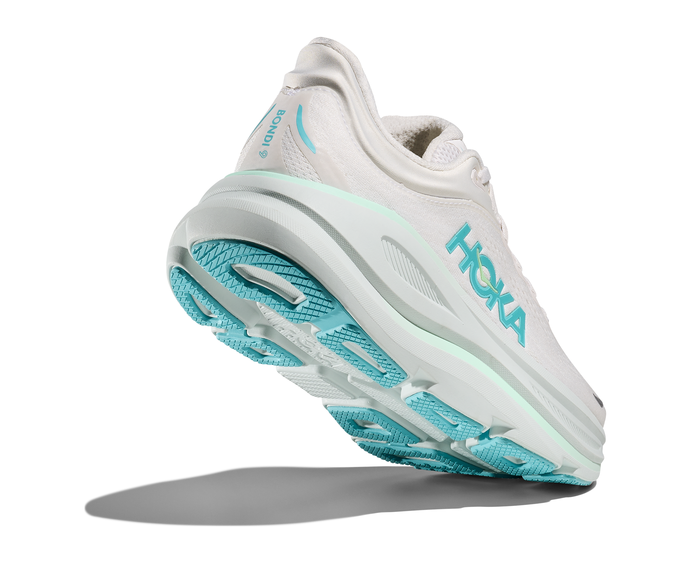 Women's - HOKA Bondi 9 - Frost/Cielo Blue