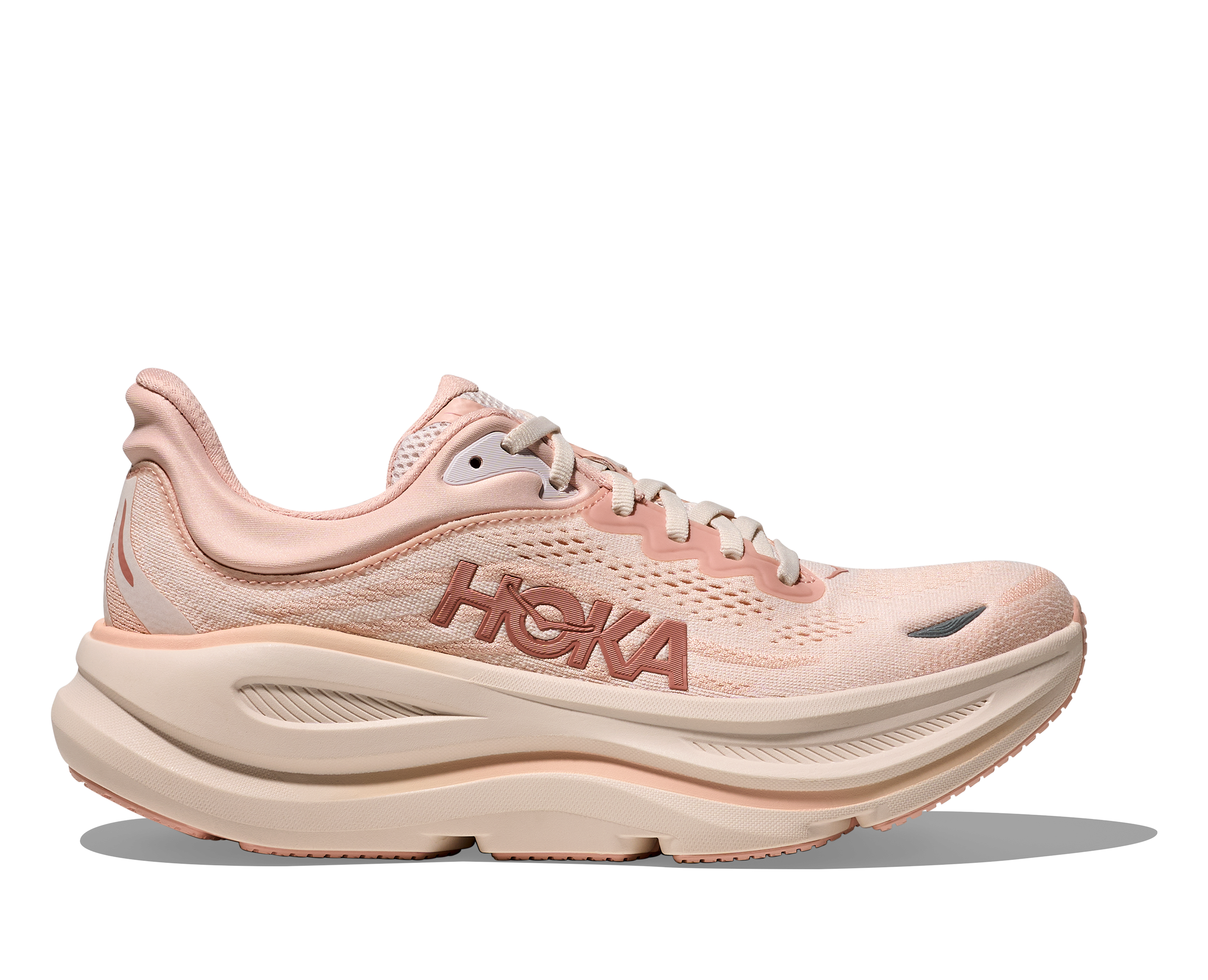 Women's - HOKA Bondi 9 - Rose Latte/Rose Cream