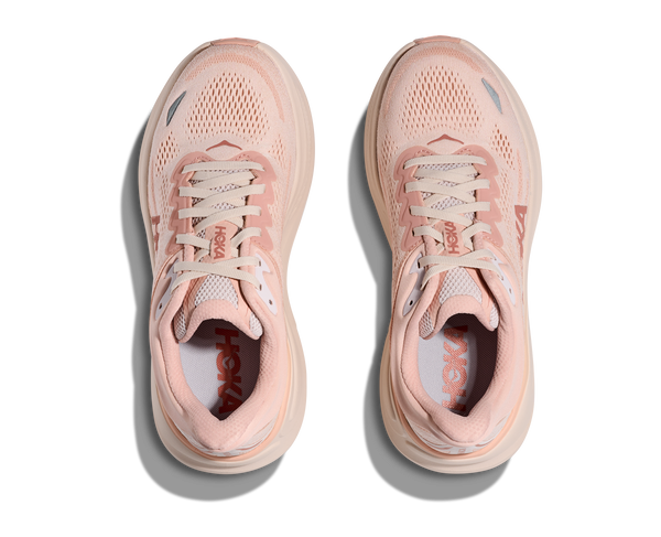 Women's - HOKA Bondi 9 - Rose Latte/Rose Cream