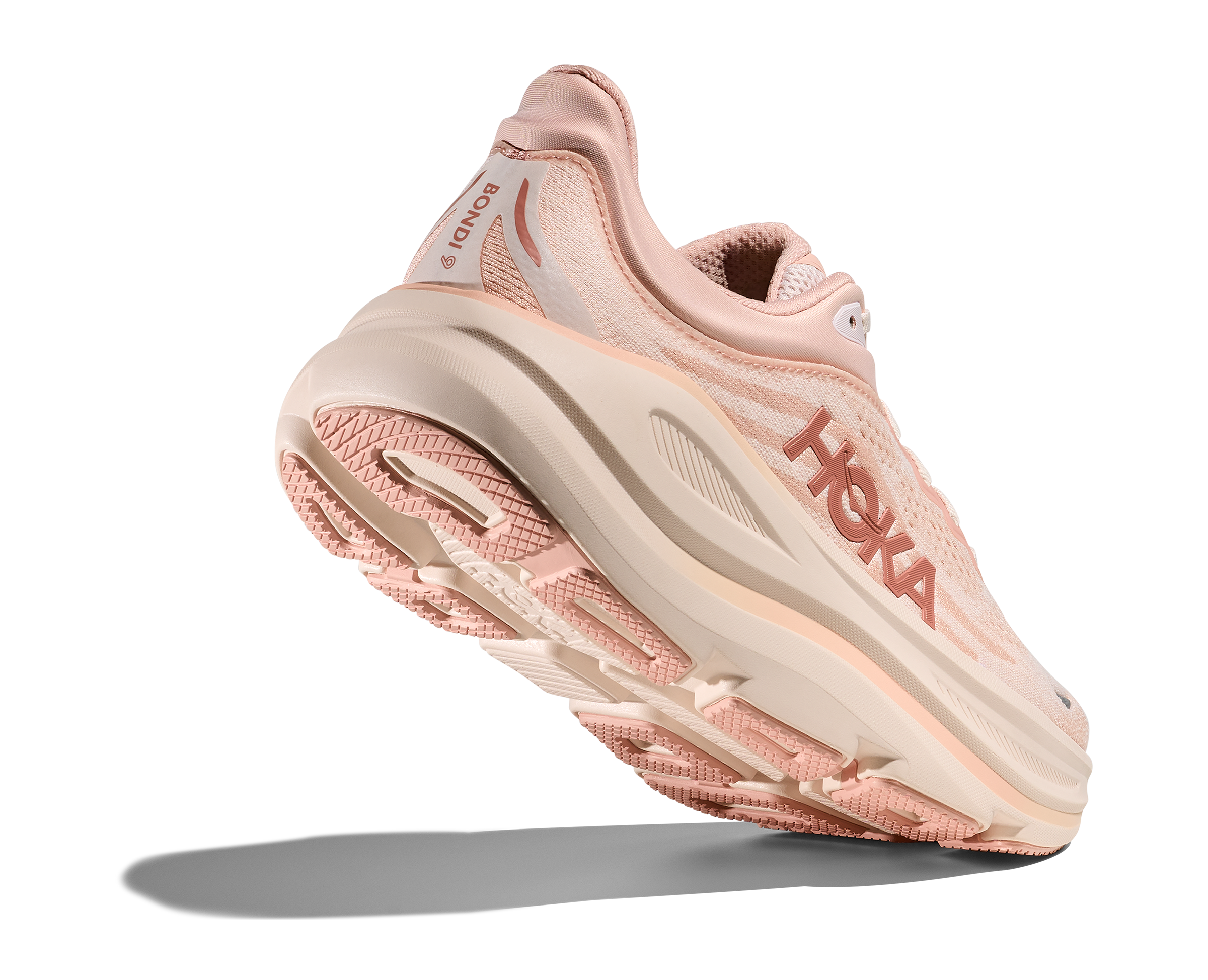 Women's - HOKA Bondi 9 - Rose Latte/Rose Cream