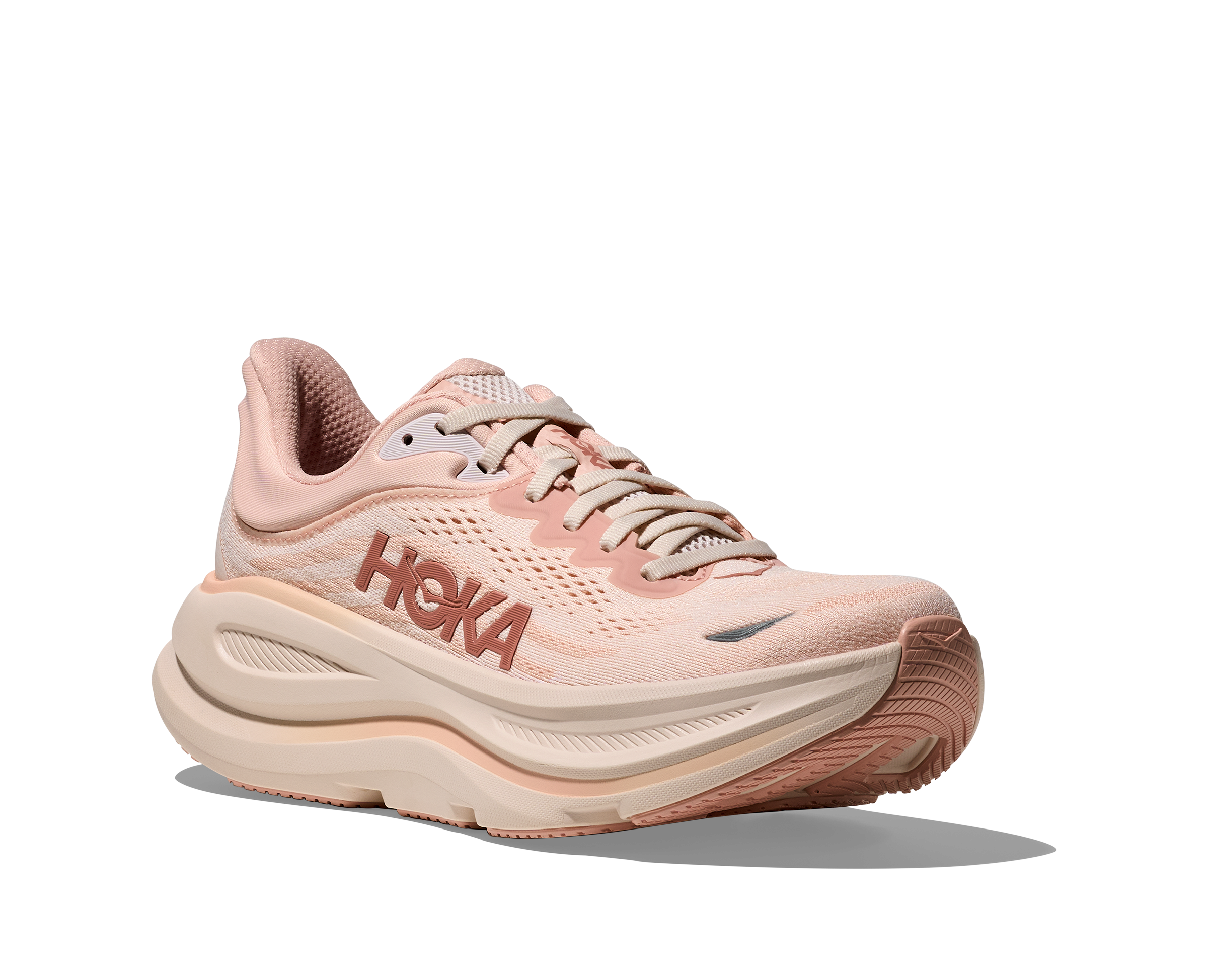 Women's - HOKA Bondi 9 - Rose Latte/Rose Cream