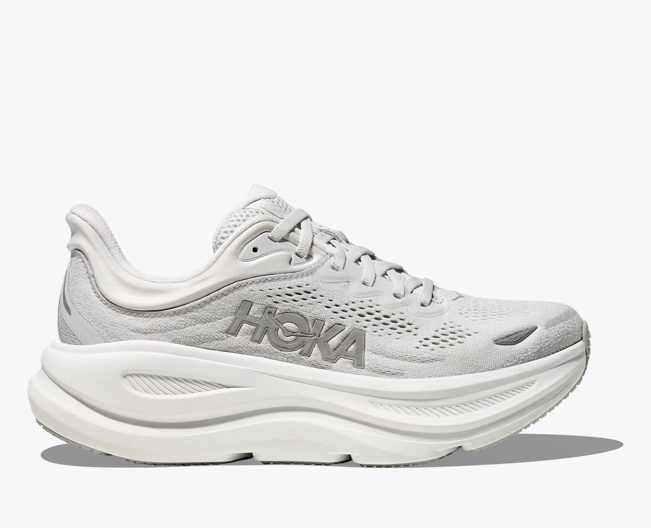 Women's - HOKA Bondi 9 Wide - Stardust/Silver