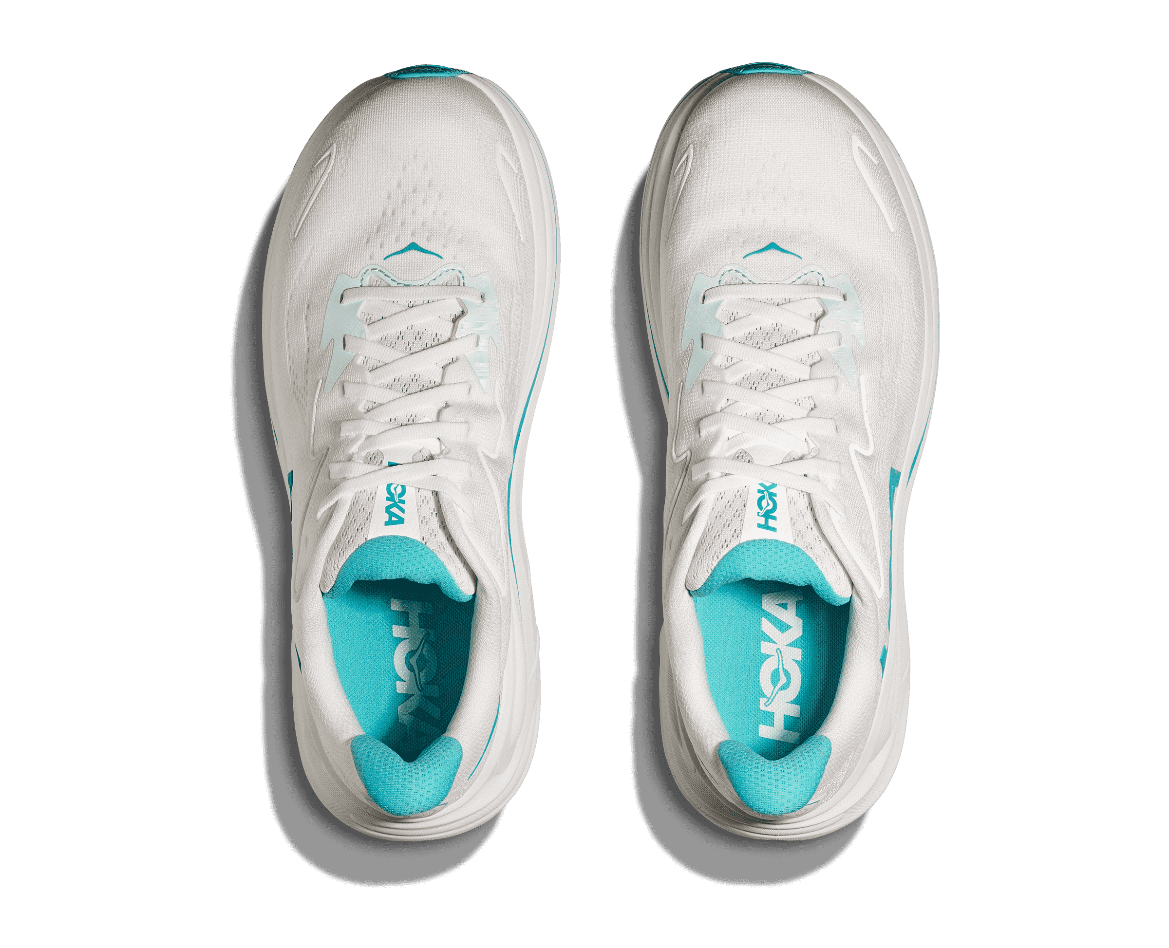 Men's - HOKA Clifton 10 - White/Skyward Blue
