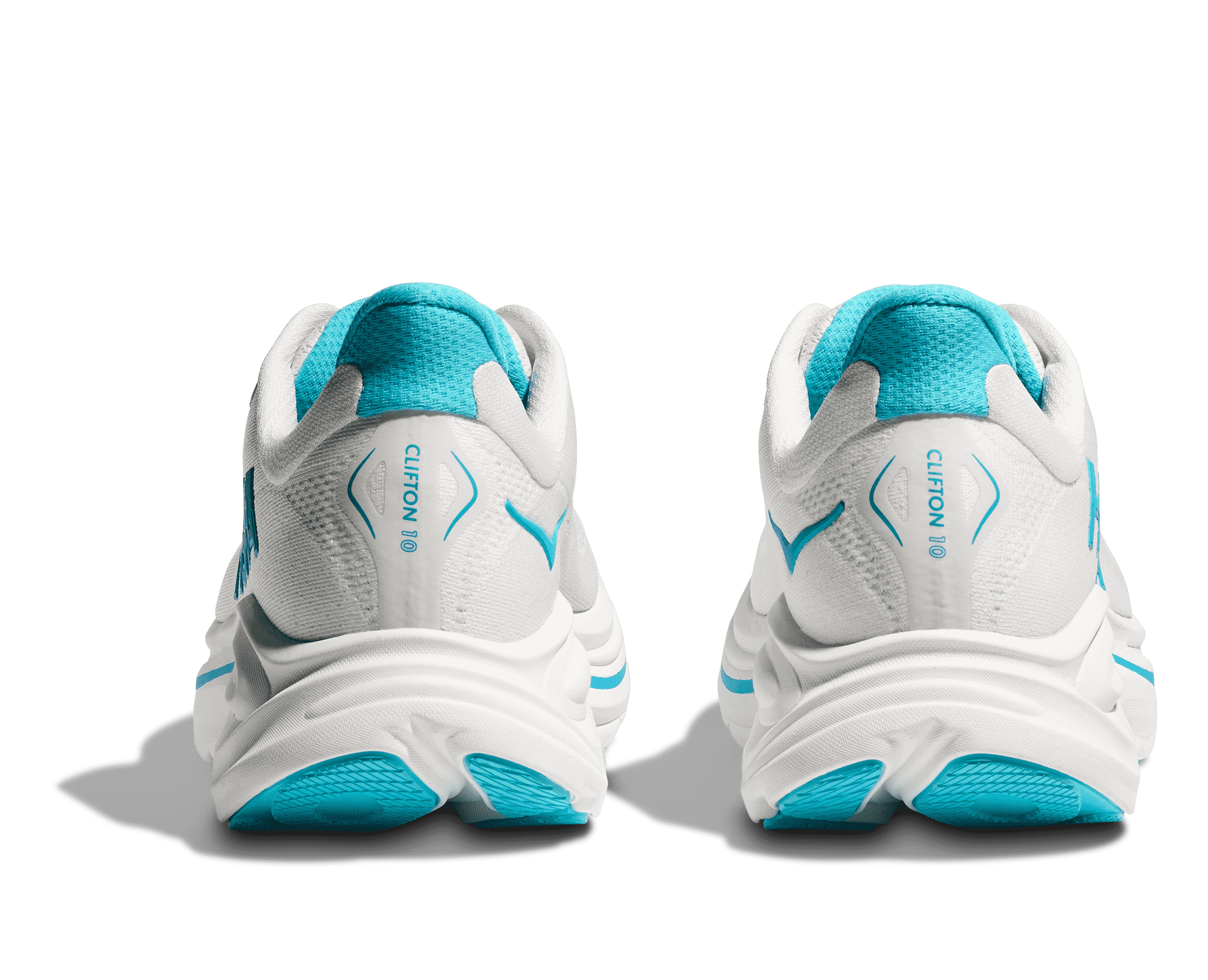 Men's - HOKA Clifton 10 - White/Skyward Blue