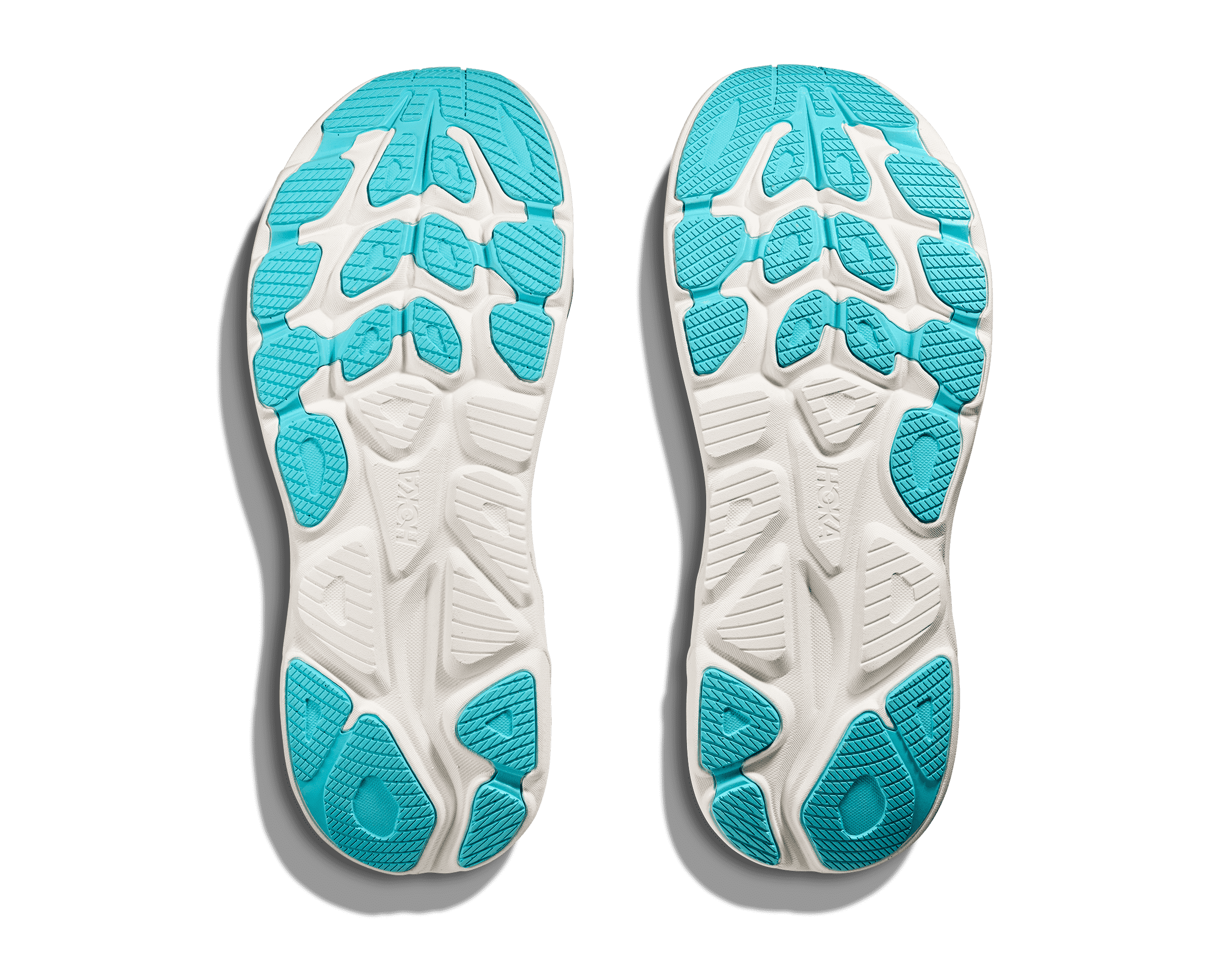 Men's - HOKA Clifton 10 - White/Skyward Blue