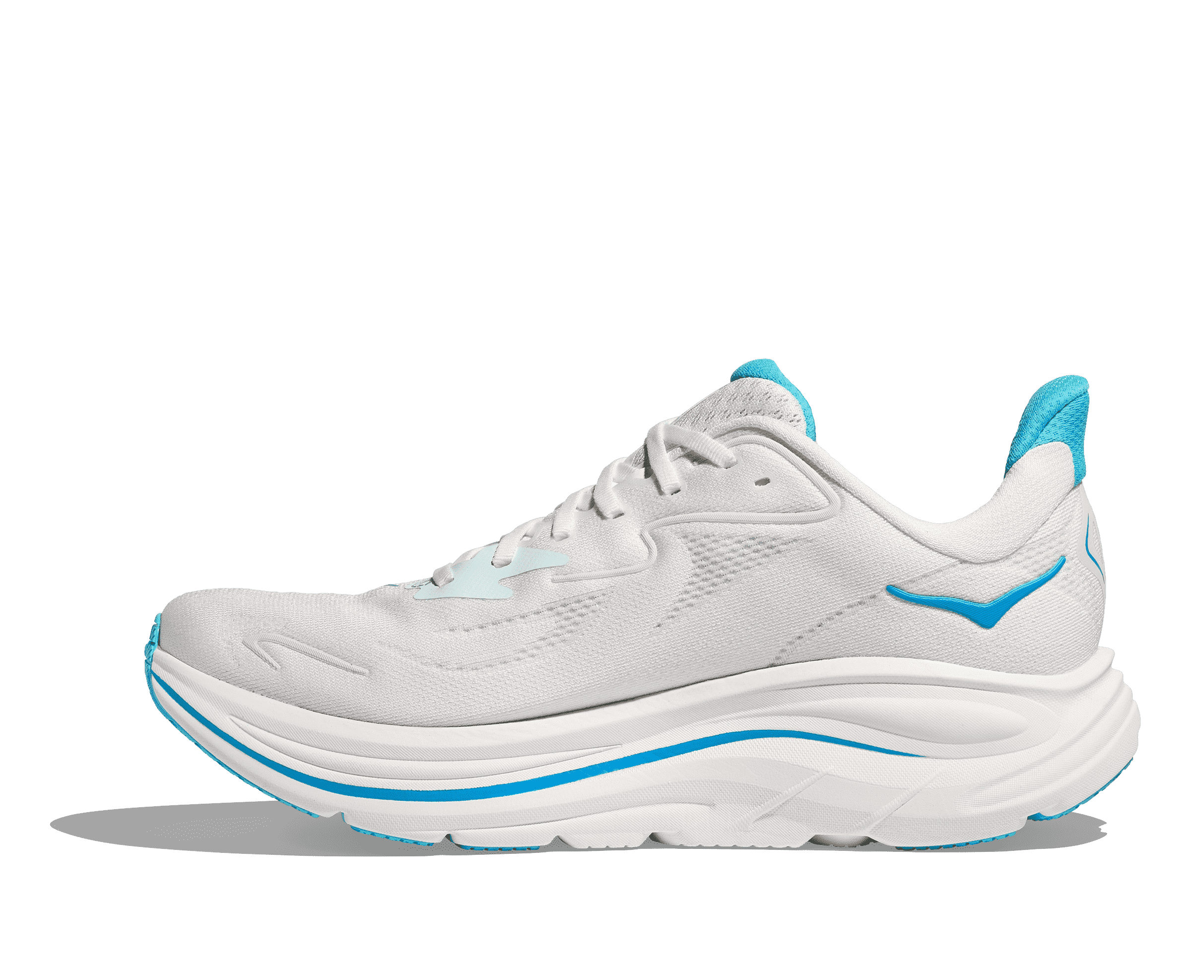 Men's - HOKA Clifton 10 - White/Skyward Blue
