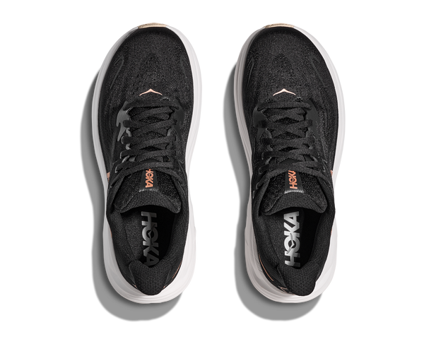 Women's - HOKA Clifton 10 - Black/Gold