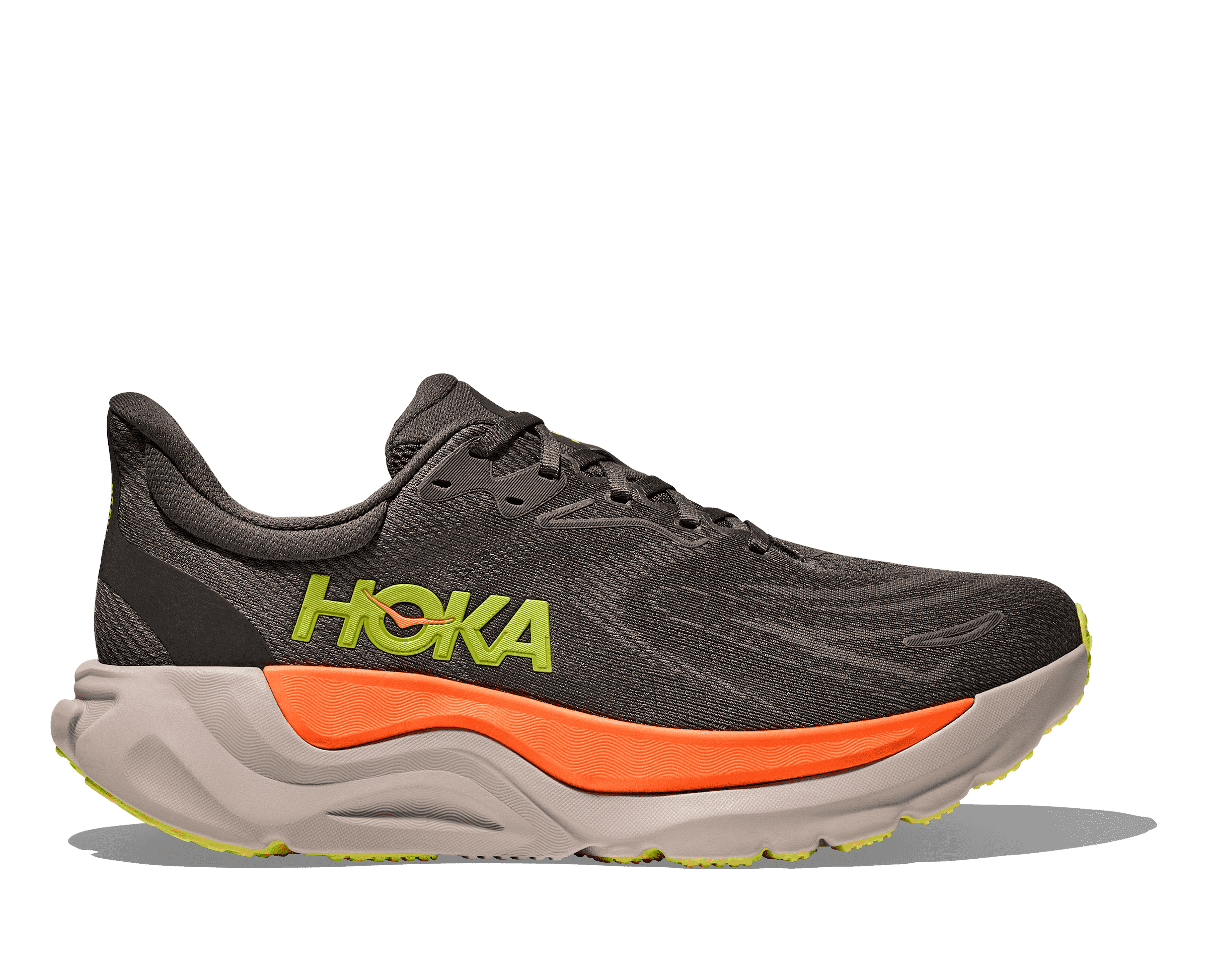 Men's - HOKA Arahi 8 - ASPHALT / GRAVEL