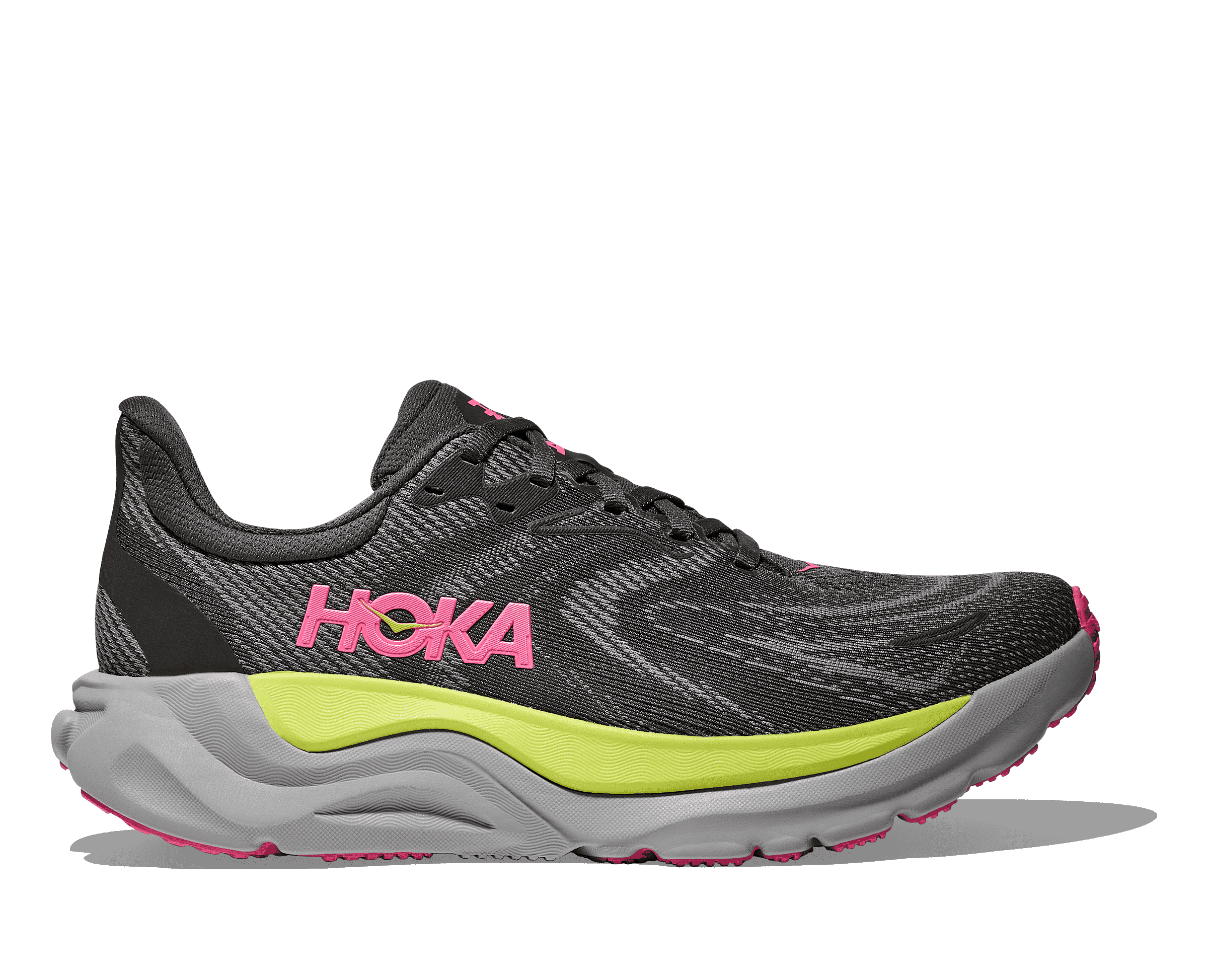 Women's - HOKA Arahi 8 - CHARCOAL GREY / GREY SKIES