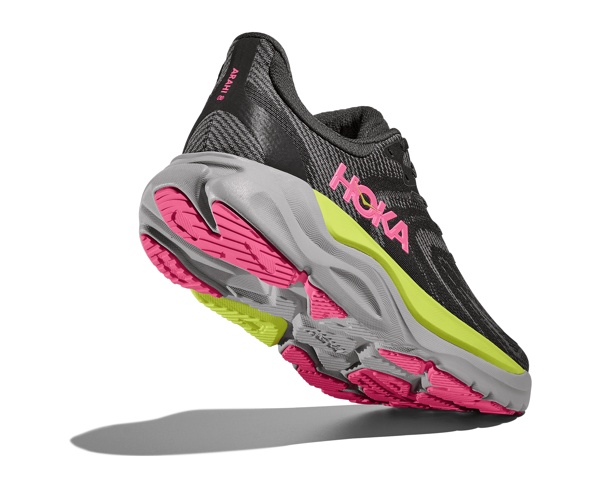 Women's - HOKA Arahi 8 - CHARCOAL GREY / GREY SKIES