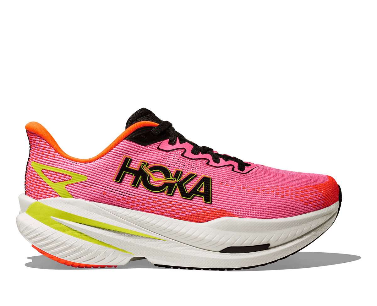 Women's - HOKA Mach X 3 - neon rose / neon tangerine