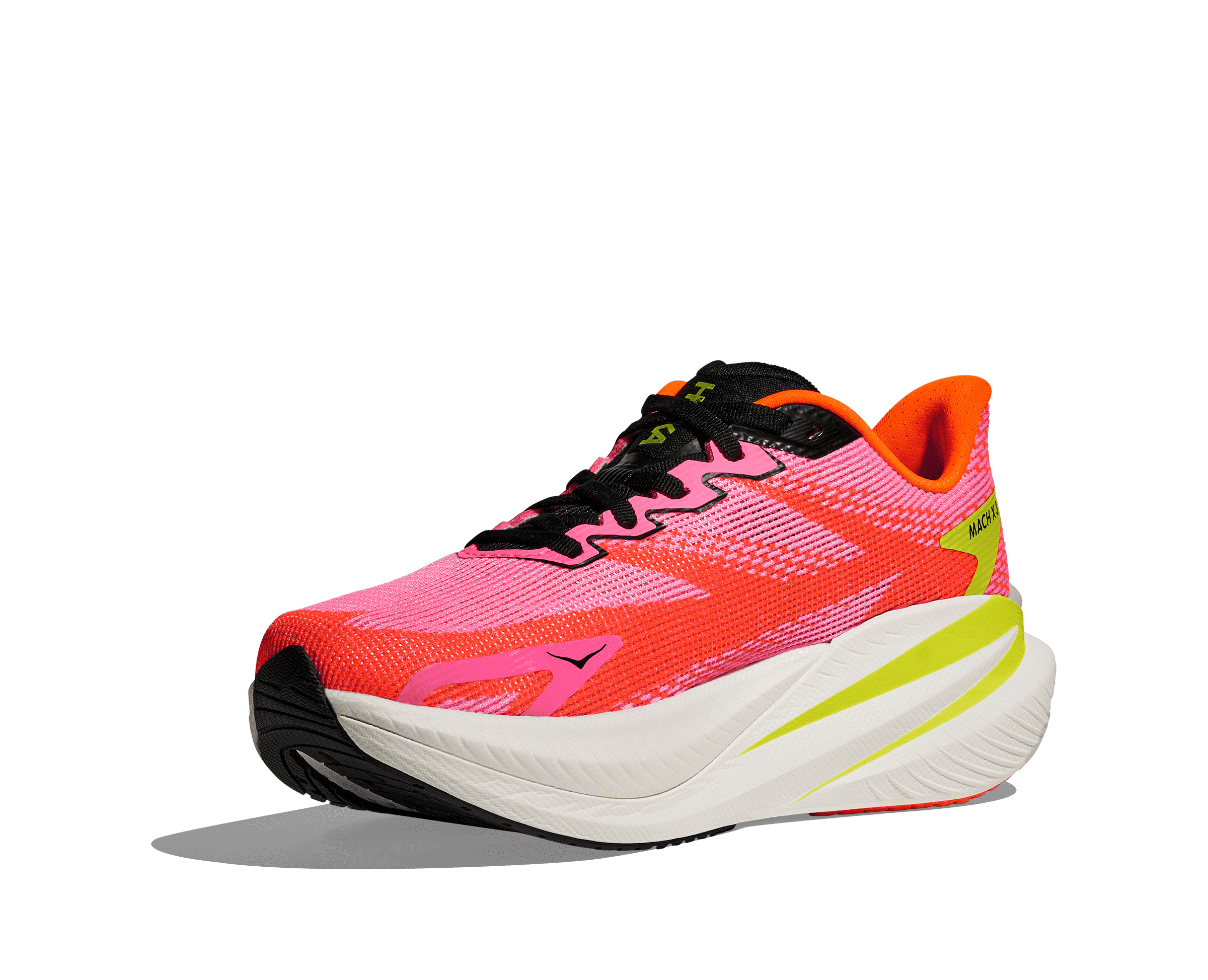 Women's - HOKA Mach X 3 - neon rose / neon tangerine