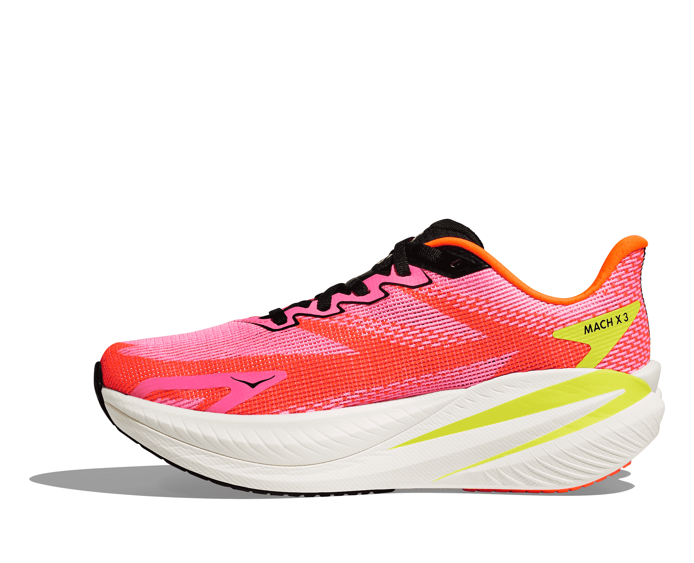 Women's - HOKA Mach X 3 - neon rose / neon tangerine