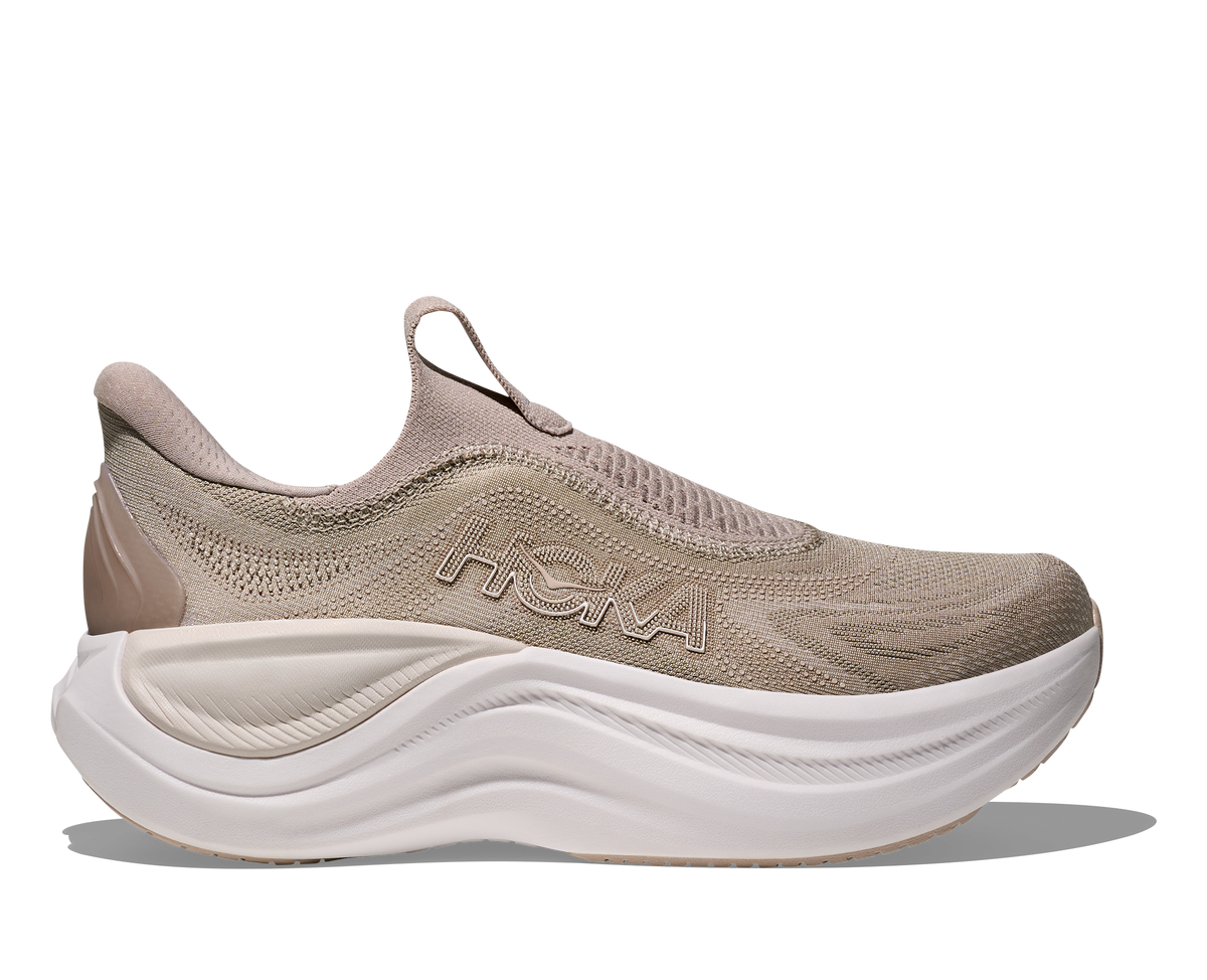 HOKA Women's Skyward Laceless Putty/White