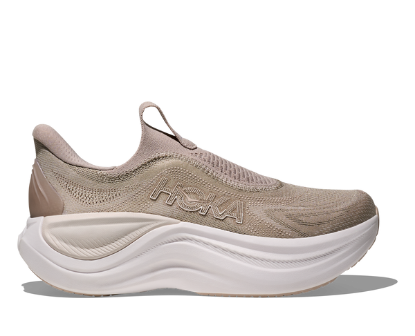HOKA Women's Skyward Laceless Putty/White