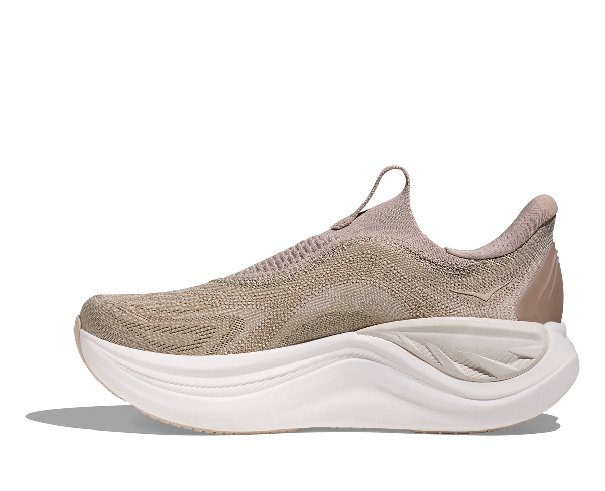 HOKA Women's Skyward Laceless Putty/White
