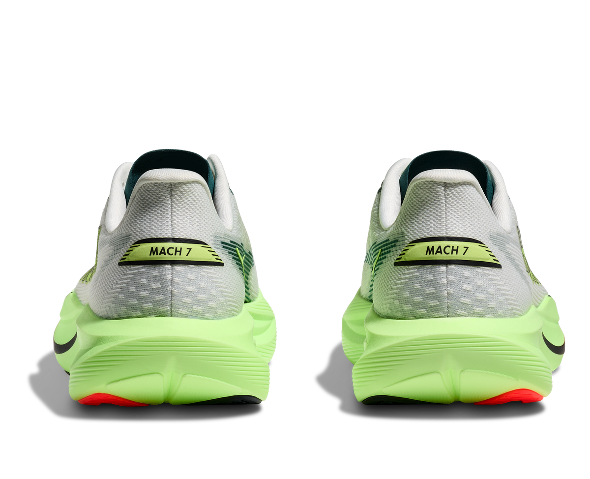 HOKA Men's Mach 7 Frost/Neon Yuzu