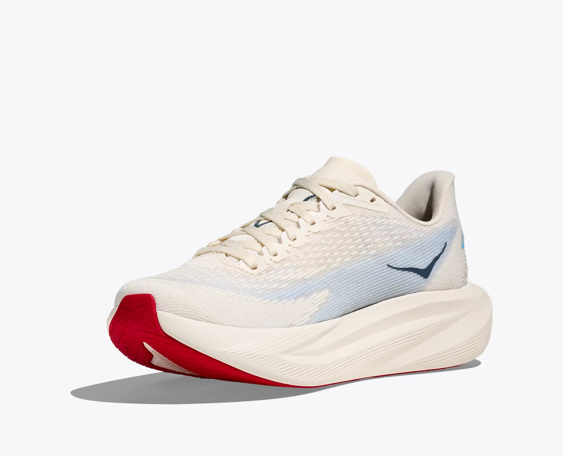 Women's - HOKA Mach 7 - ALABASTER / SOARING BLUE