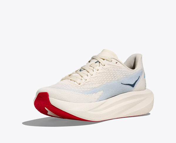 Women's - HOKA Mach 7 - ALABASTER / SOARING BLUE