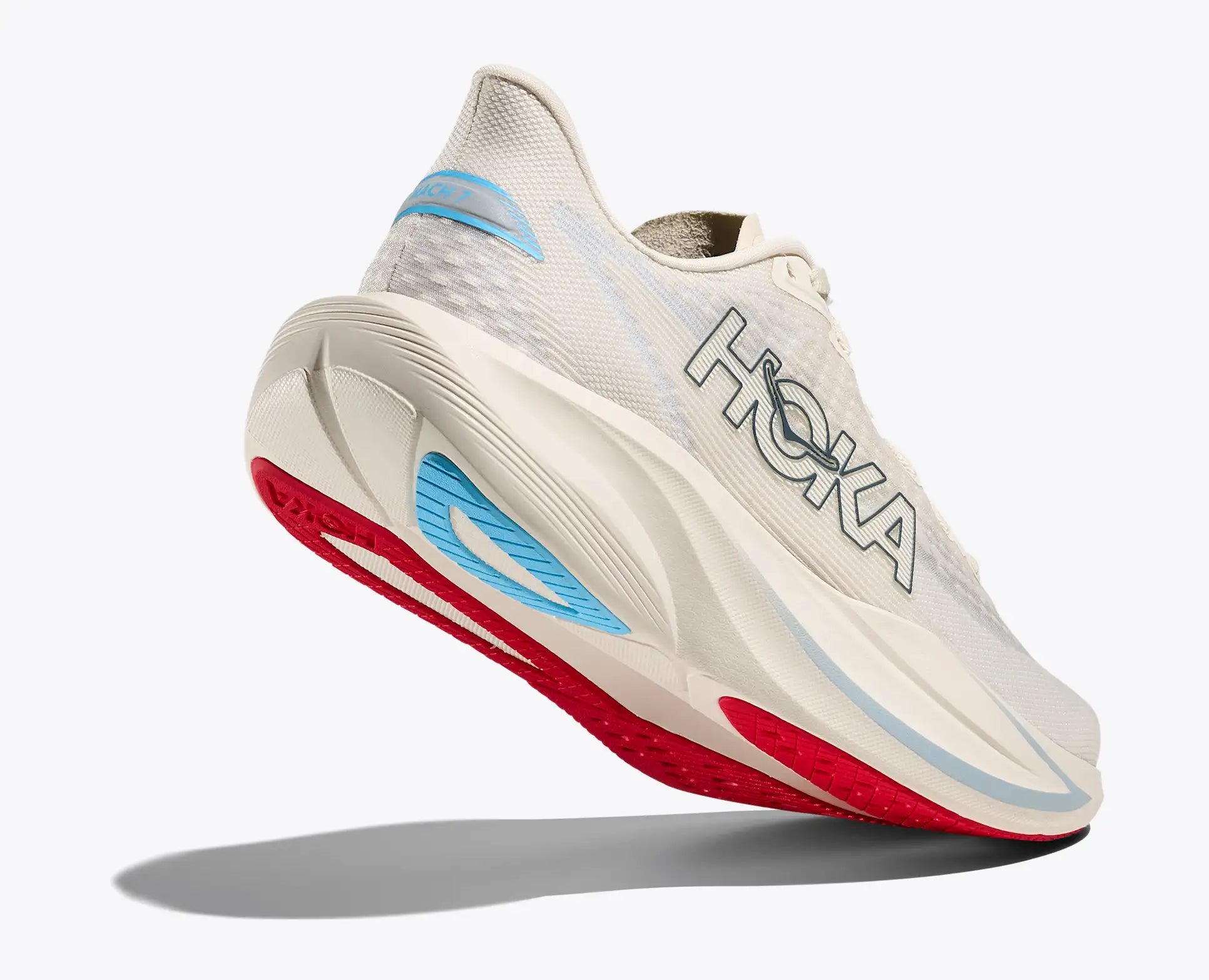 Women's - HOKA Mach 7 - ALABASTER / SOARING BLUE