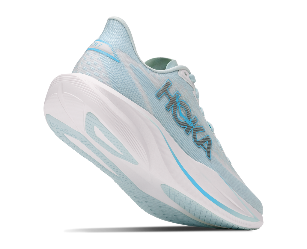 HOKA Women's Mach 7 Glimmering Blue/Frost
