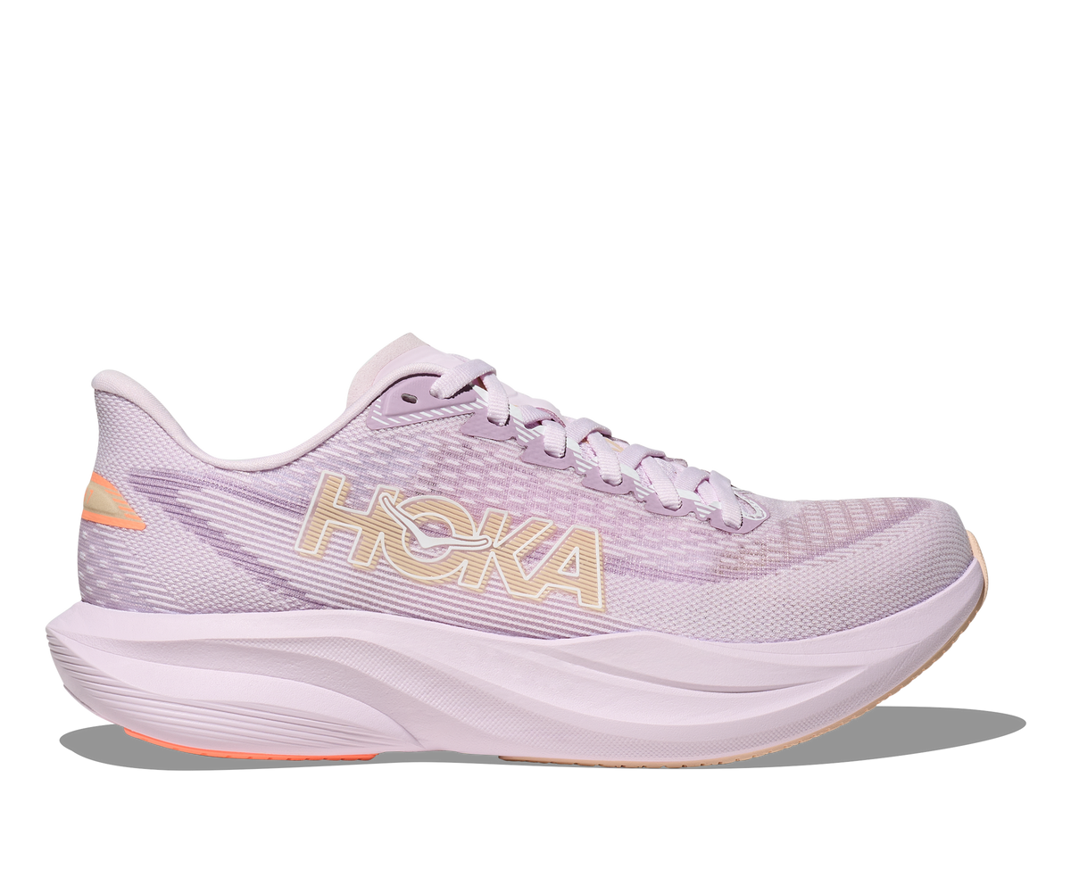 HOKA Women's Mach 7 Lilac Cream/Tangerine Glow