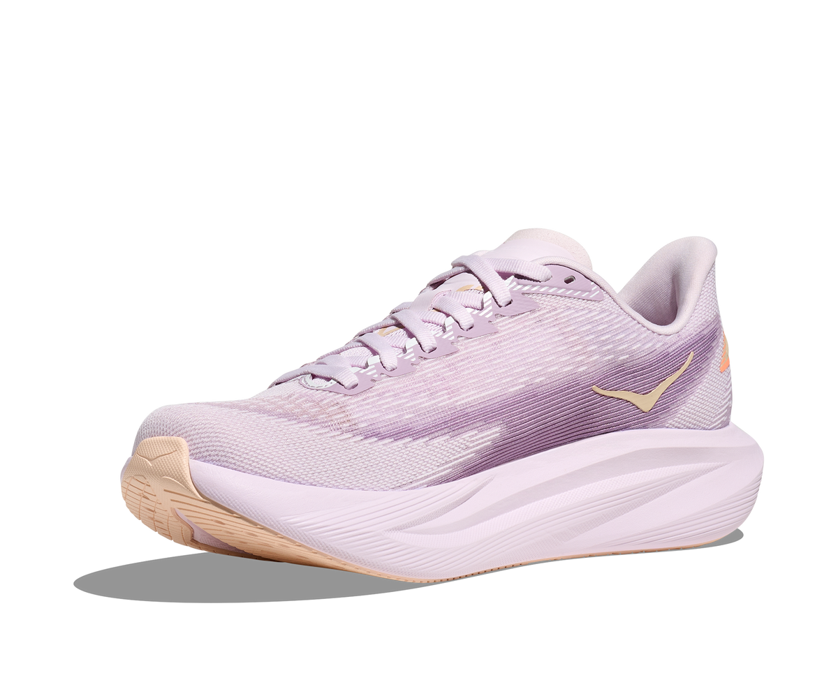 HOKA Women's Mach 7 Lilac Cream/Tangerine Glow
