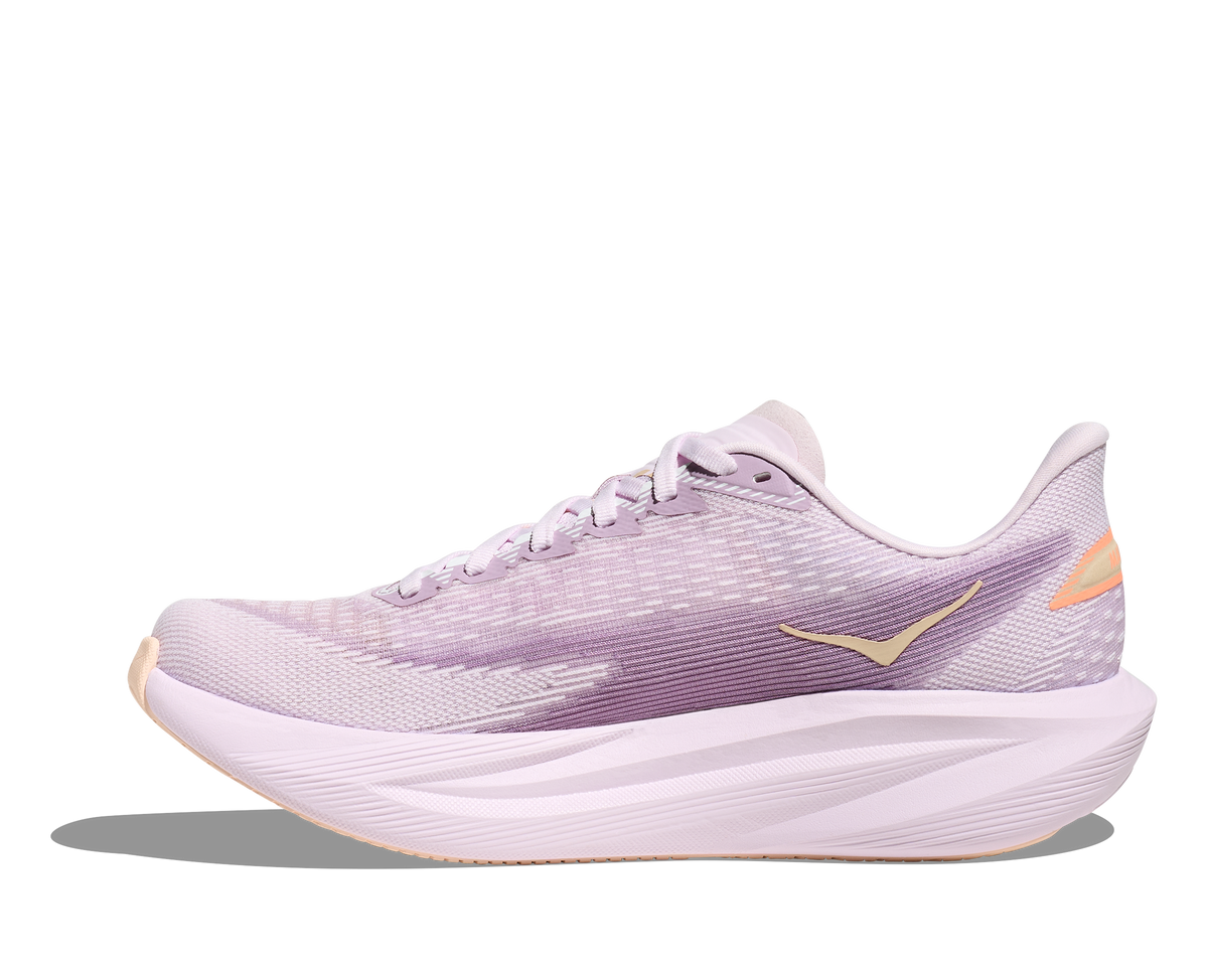 HOKA Women's Mach 7 Lilac Cream/Tangerine Glow