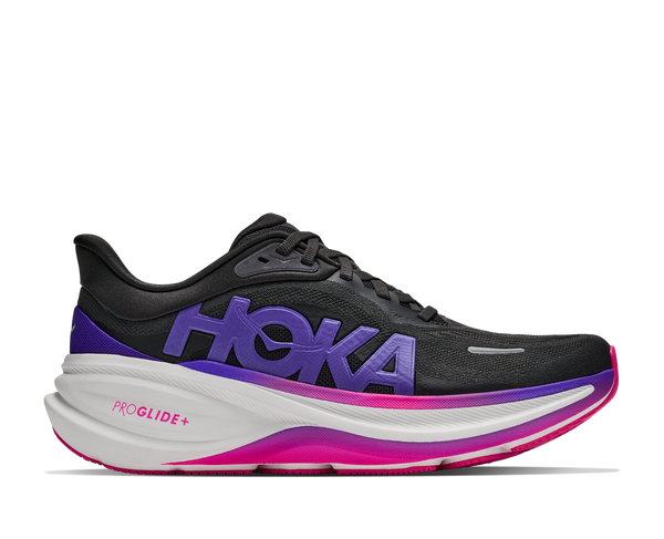 HOKA Women's Clifton PRO Carbon Black/Cosmic Purple