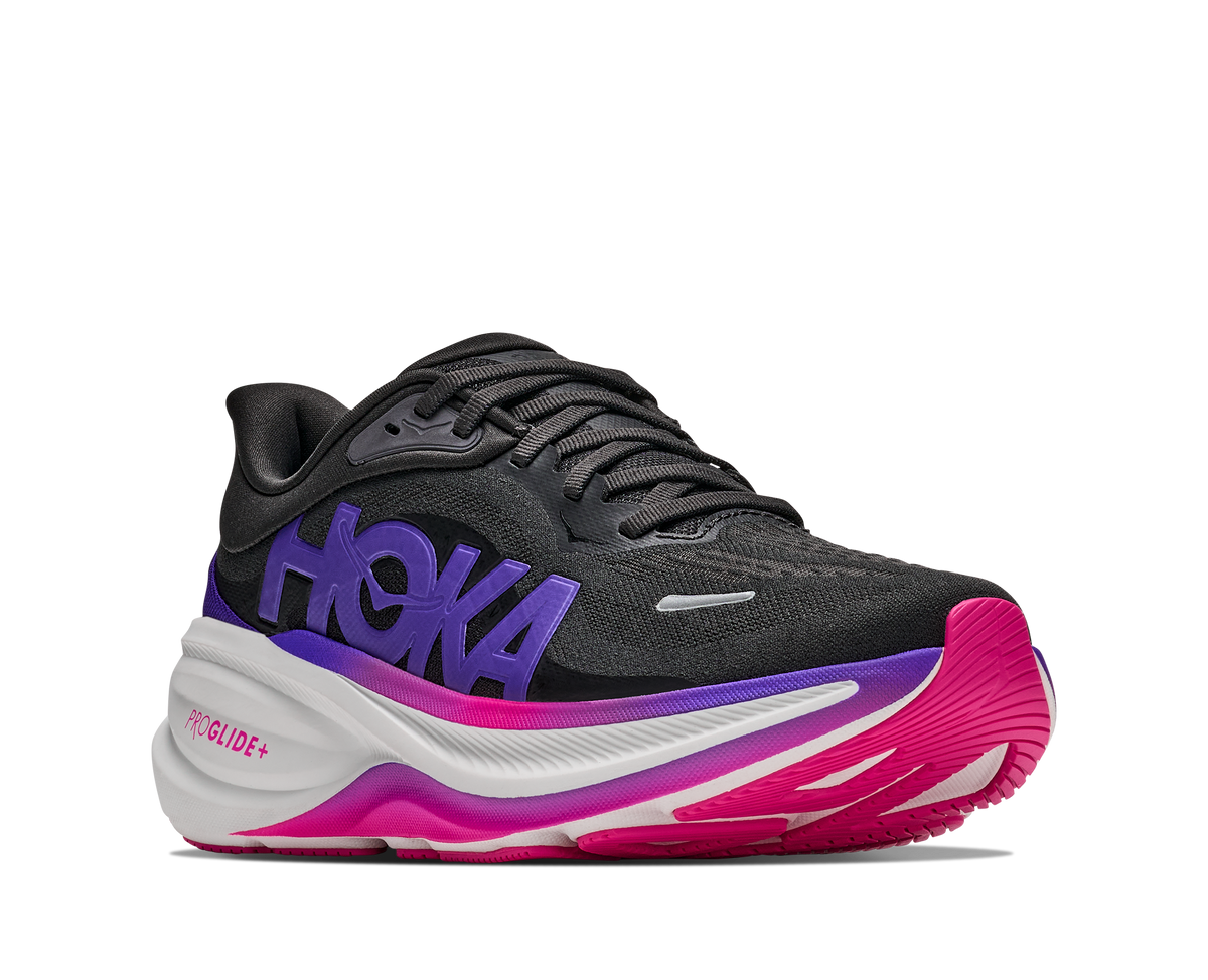 HOKA Women's Clifton PRO Carbon Black/Cosmic Purple