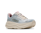 HOKA Women's Bondi 9 Glimmers: Alabaster/Mineral Blue