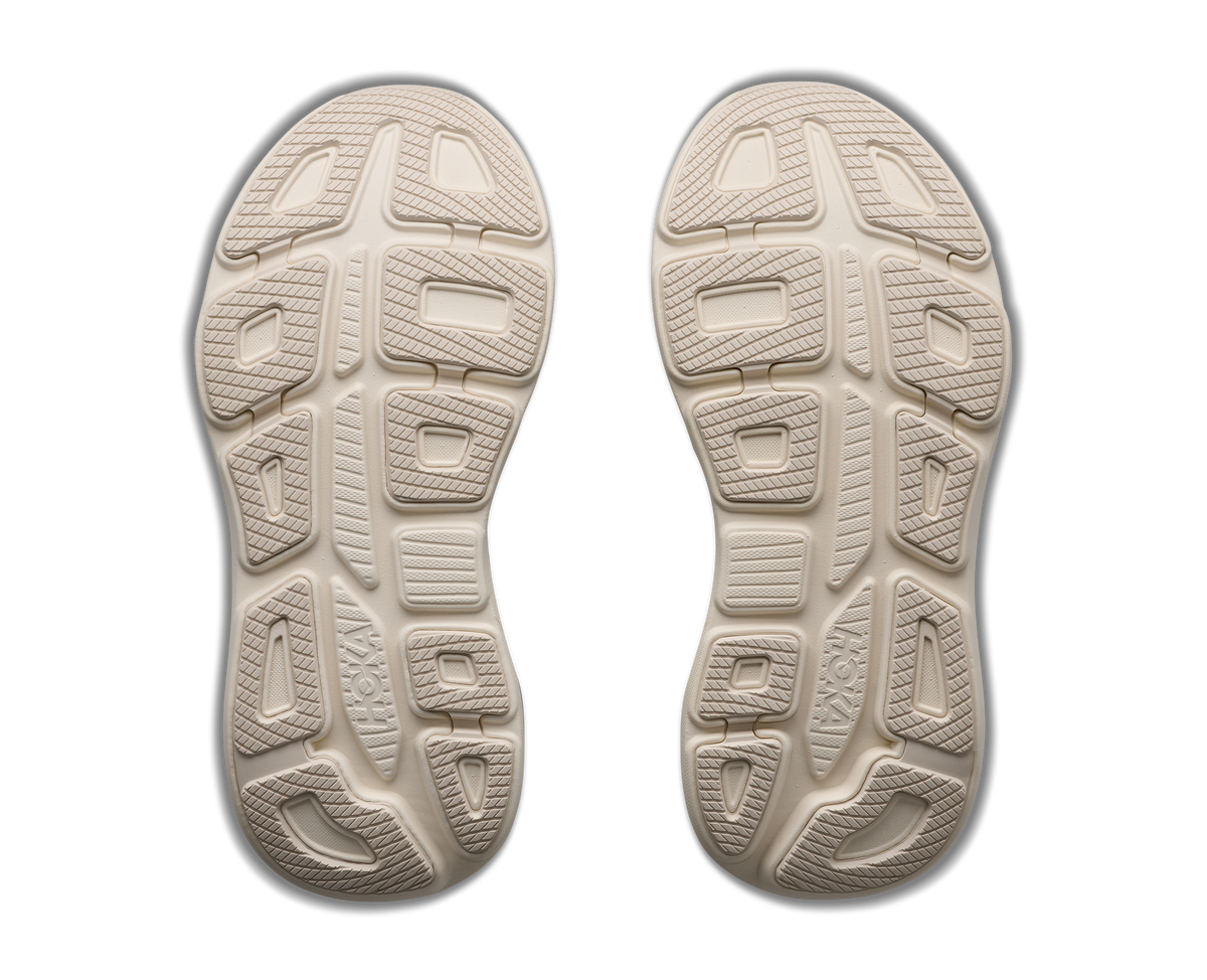 HOKA Women's Bondi 9 Glimmers: Alabaster/Mineral Blue
